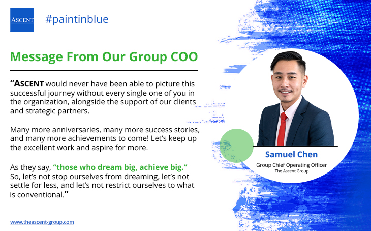 Paintinblue Message From Our Group COO