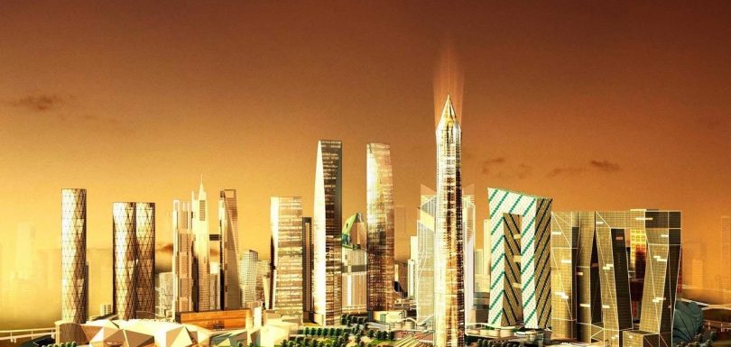 Concept image of the GIFT City skyline.