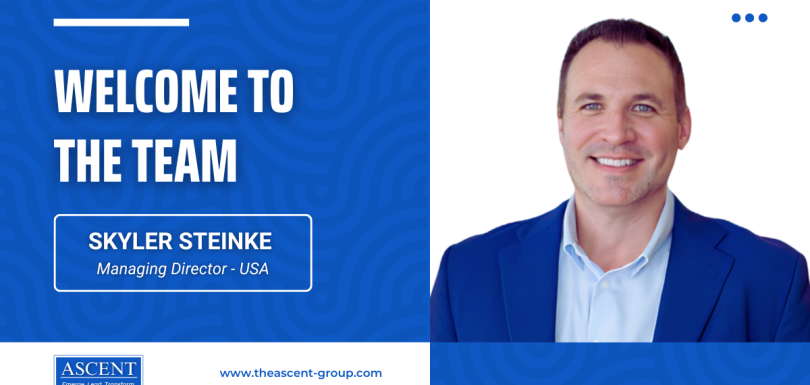 Welcome Announcement Graphic for Skyler Steinke, Managing Director - USA