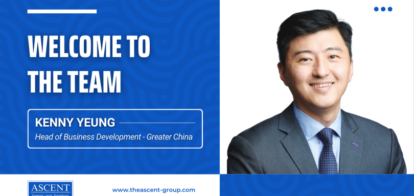 Welcome Announcement Graphic for Kenny Yeung, Head of Business Development - Greater China