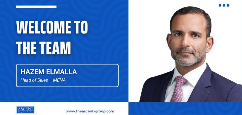 Welcome Announcement Graphic for Hazem Elmalla, Head of Sales - MENA