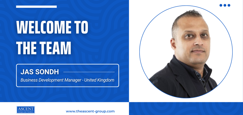 Welcome Announcement Graphic for Jas Sondh, Business Development Manager - United Kingdom